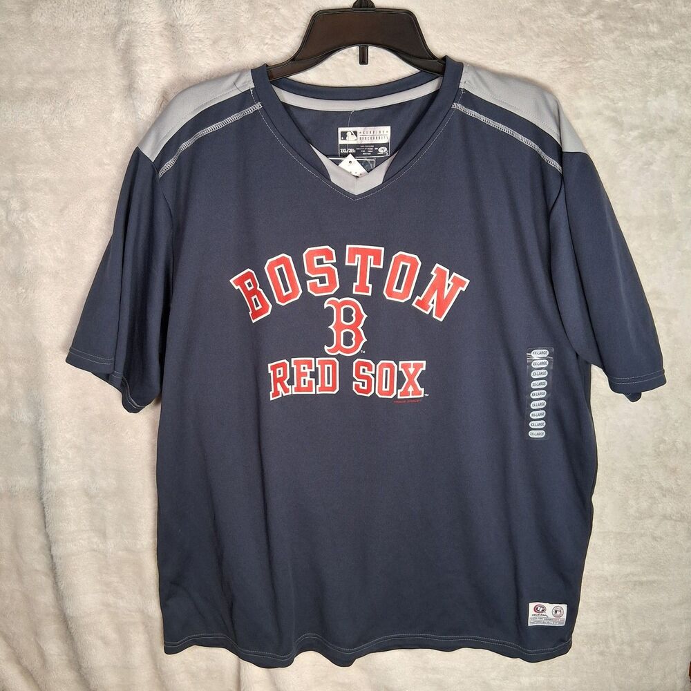 Nwt Boston Red‎ Sox Jersey 2xl True Fan Genuine Merchandise Navy Blue